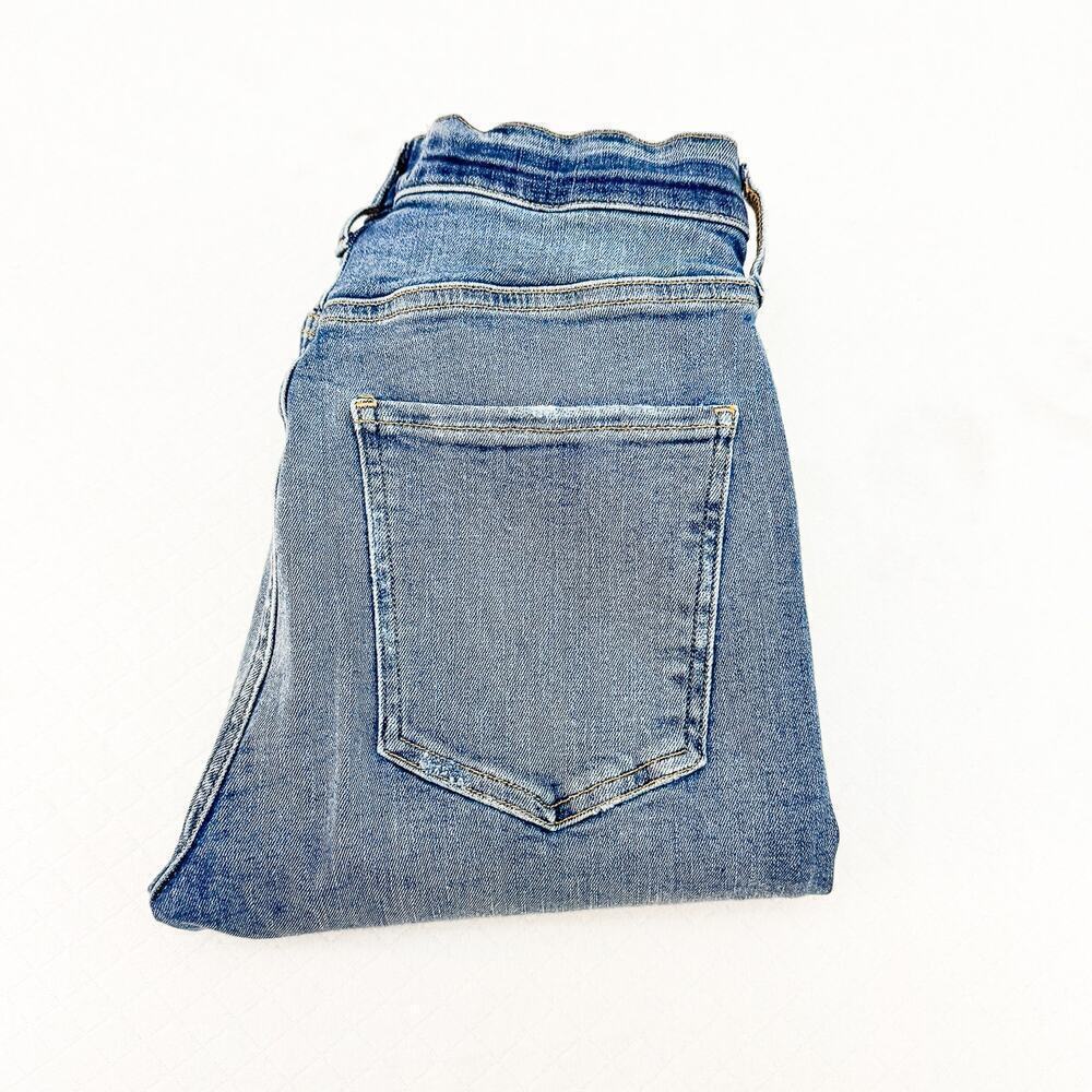 AGOLDE Sophie Skinny Jeans Distressed Ripped Raw Hem A003 B-843 SIze 28